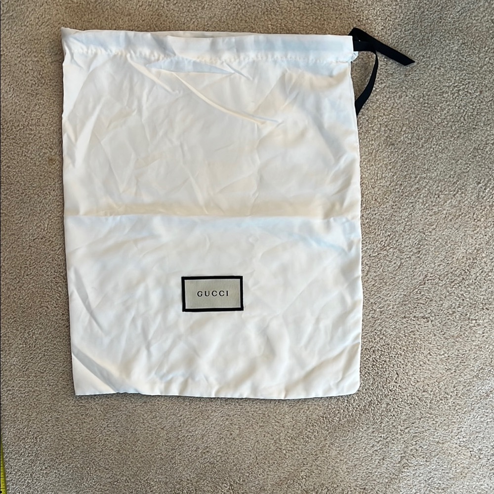 Gucci White Dust Bag